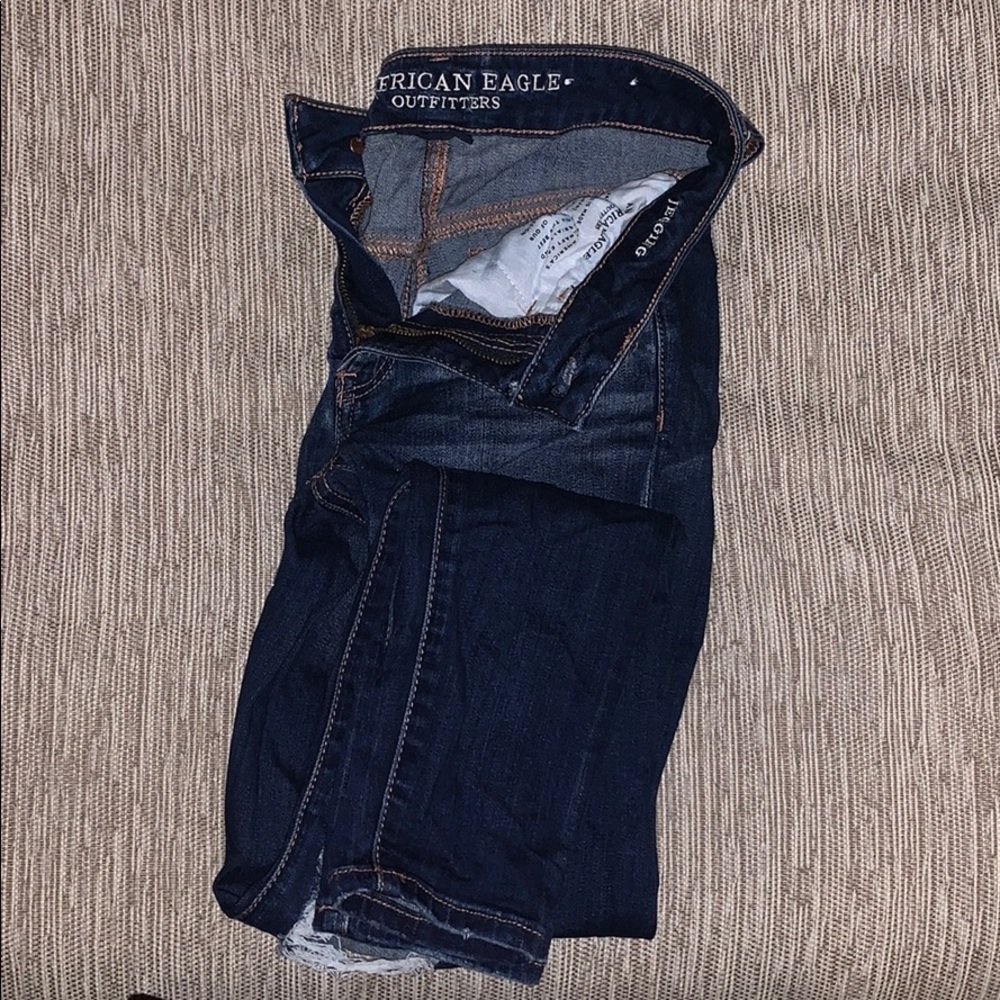 Stretchy high rise jeans